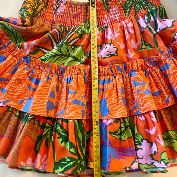 💫FLASH SALE💫Alden Adair Angela Ruffle Mini Skirt-Jungle Cruise print - Picture 4 of 7